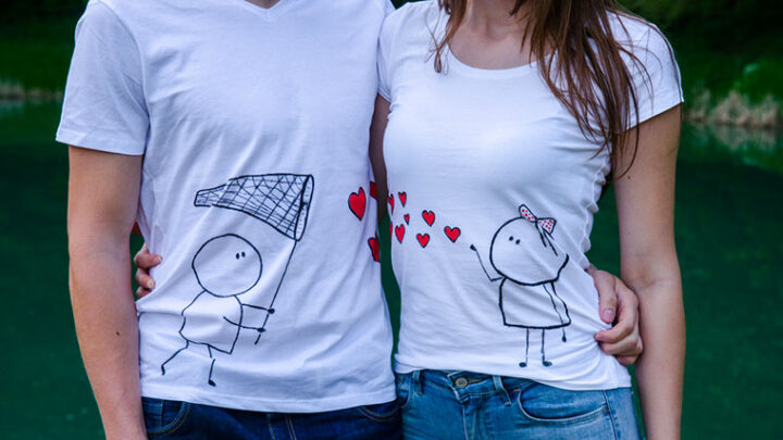Un t-shirt personnalisé pour la Saint Valentin